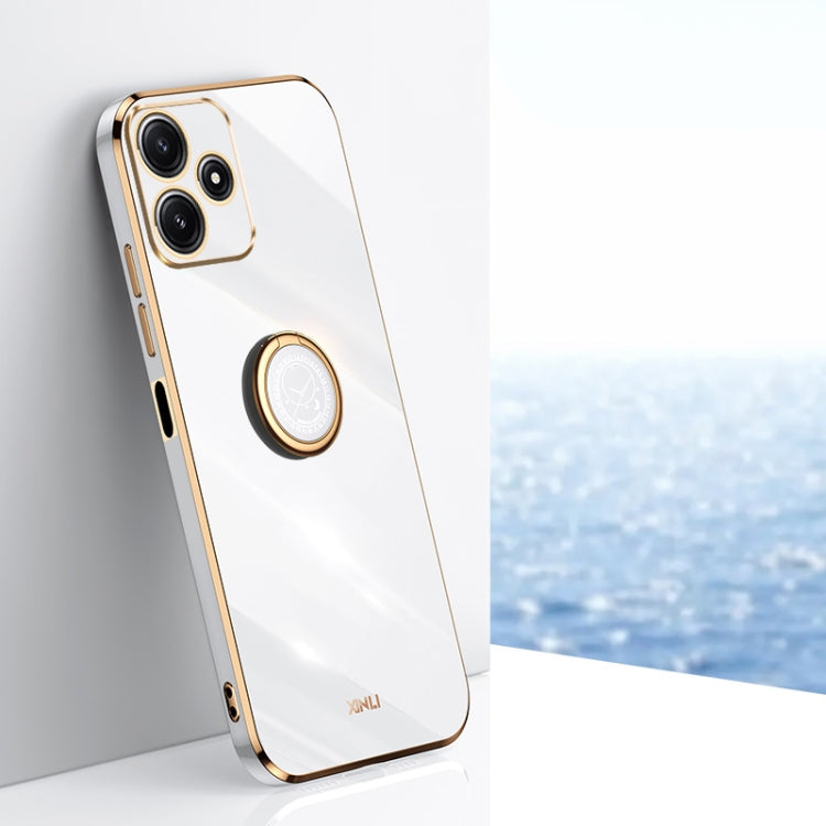 XINLI Straight Edge 6D Electroplate TPU Phone Case with Ring Holder, For Xiaomi Redmi Note 12R, For Xiaomi Redmi K70, For Xiaomi Redmi 12 4G, For Xiaomi Redmi Note 12S 4G, For Xiaomi Redmi Note 12 Pro 4G, For Xiaomi Redmi Note 12 Turbo