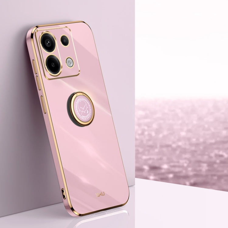 XINLI Straight Edge 6D Electroplate TPU Phone Case with Ring Holder, For Xiaomi 14, For Xiaomi Redmi Note 13 5G, For Xiaomi Redmi 13C 4G, For Xiaomi Redmi Note 13 Pro+, For Xiaomi Redmi Note 13 Pro, For Xiaomi Redmi K60 Ultra / Mi 13T