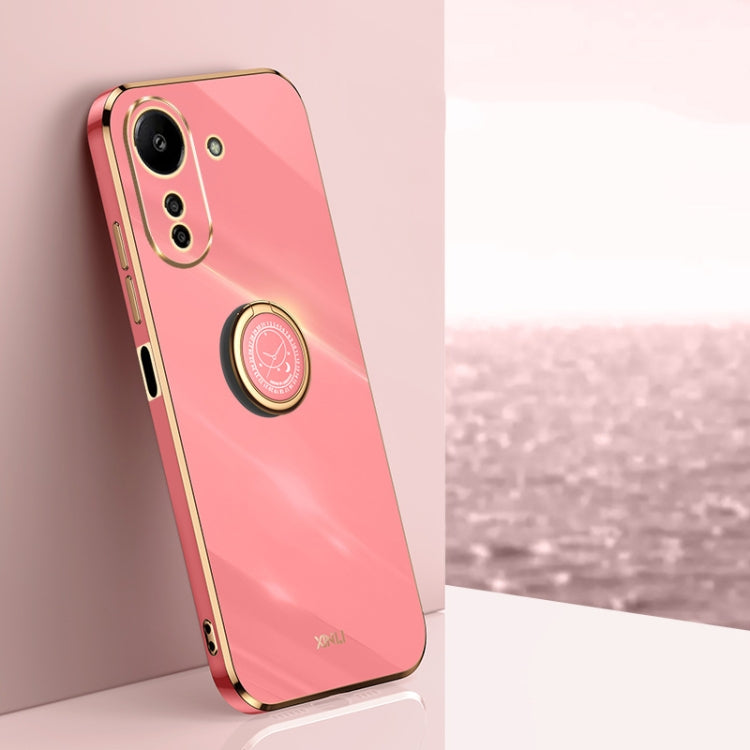 XINLI Straight Edge 6D Electroplate TPU Phone Case with Ring Holder, For Xiaomi 14, For Xiaomi Redmi Note 13 5G, For Xiaomi Redmi 13C 4G, For Xiaomi Redmi Note 13 Pro+, For Xiaomi Redmi Note 13 Pro, For Xiaomi Redmi K60 Ultra / Mi 13T