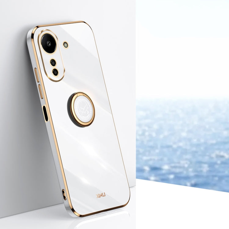 XINLI Straight Edge 6D Electroplate TPU Phone Case with Ring Holder, For Xiaomi 14, For Xiaomi Redmi Note 13 5G, For Xiaomi Redmi 13C 4G, For Xiaomi Redmi Note 13 Pro+, For Xiaomi Redmi Note 13 Pro, For Xiaomi Redmi K60 Ultra / Mi 13T