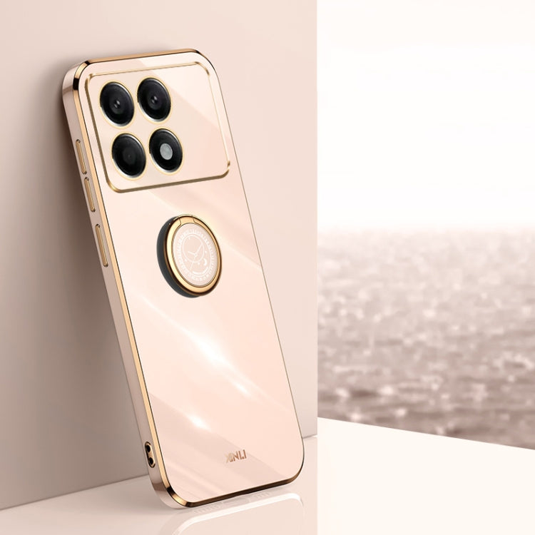 XINLI Straight Edge 6D Electroplate TPU Phone Case with Ring Holder, For Xiaomi Redmi Note 12R, For Xiaomi Redmi K70, For Xiaomi Redmi 12 4G, For Xiaomi Redmi Note 12S 4G, For Xiaomi Redmi Note 12 Pro 4G, For Xiaomi Redmi Note 12 Turbo