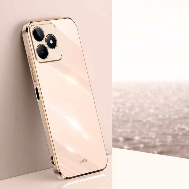 XINLI Straight 6D Plating Gold Edge TPU Phone Case, For Realme GT 7 Pro 5G, For Realme Note 60 4G, For Realme 13 Pro Global, For Realme 11 5G, For Realme C53 2023, For Realme 11 Pro+ 5G