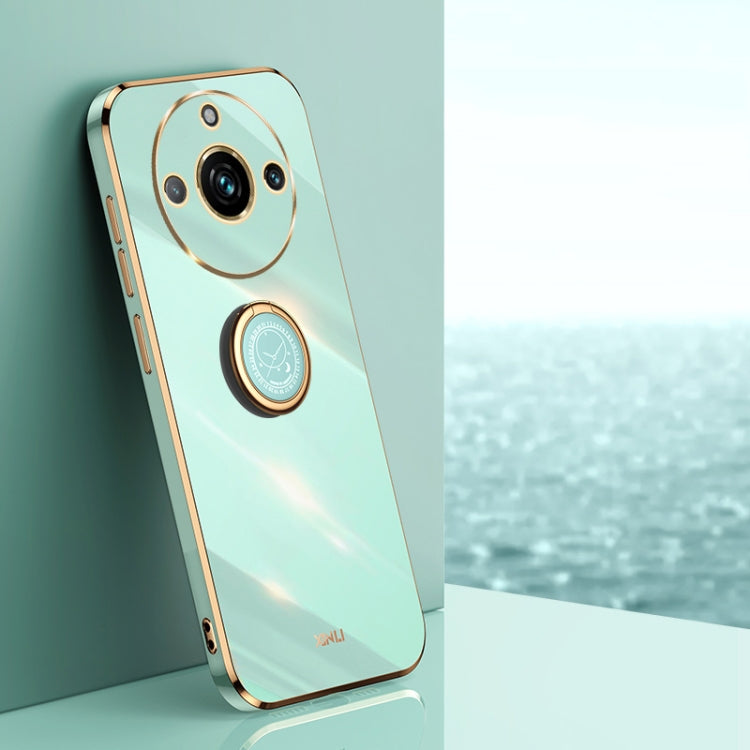 XINLI Straight Edge 6D Electroplate TPU Phone Case with Ring Holder, For Realme 11 5G, For Realme C53 2023, For Realme 11 Pro+ 5G, For Realme GT Neo5 SE, For Realme C55