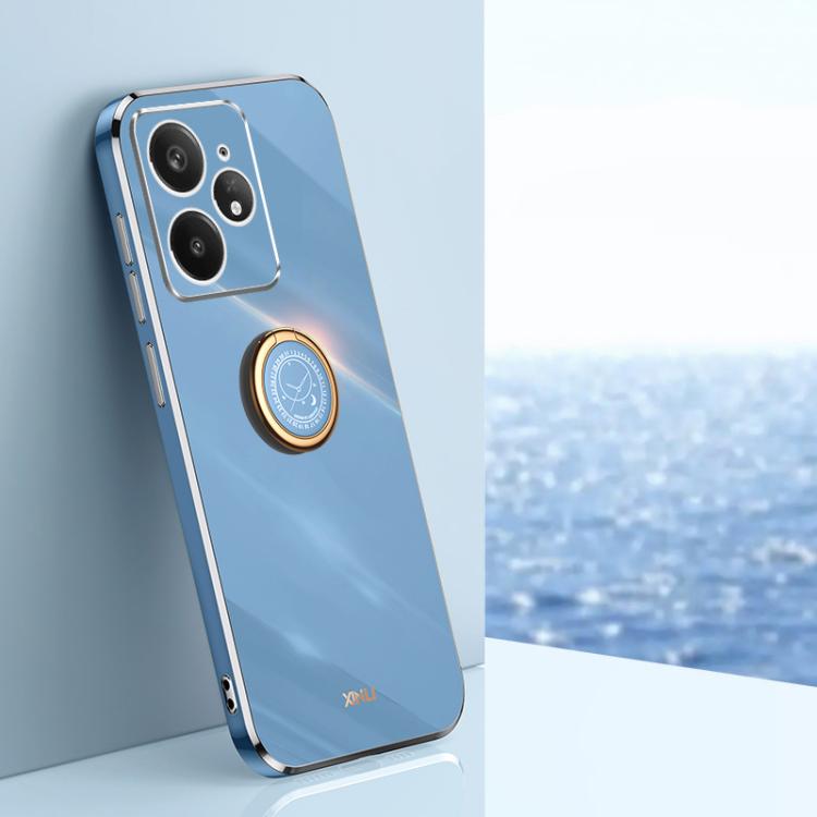 XINLI Straight Edge 6D Electroplate TPU Phone Case with Ring Holder, For Realme GT 8 Pro 5G, For Realme 15 5G Global, For Realme 14 5G Global, For Realme Neo7X, For Realme Neo7 SE, For Realme14 Pro+