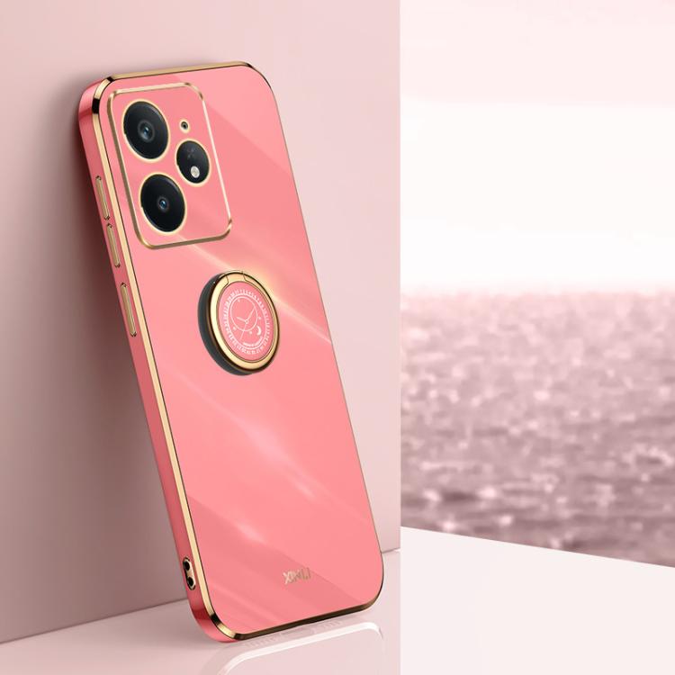 XINLI Straight Edge 6D Electroplate TPU Phone Case with Ring Holder, For Realme GT 8 Pro 5G, For Realme 15 5G Global, For Realme 14 5G Global, For Realme Neo7X, For Realme Neo7 SE, For Realme14 Pro+