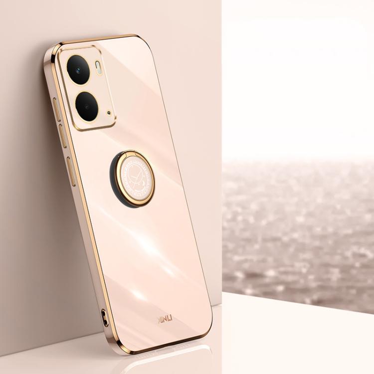 XINLI Straight Edge 6D Electroplate TPU Phone Case with Ring Holder, For Realme GT 8 Pro 5G, For Realme 15 5G Global, For Realme 14 5G Global, For Realme Neo7X, For Realme Neo7 SE, For Realme14 Pro+