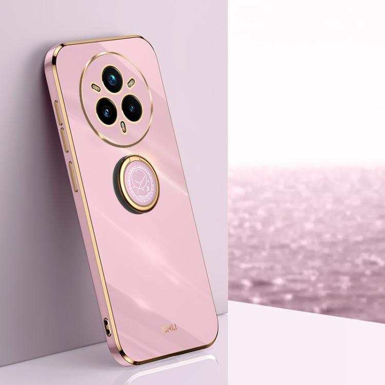 XINLI Straight Edge 6D Electroplate TPU Phone Case with Ring Holder, For Realme GT 8 Pro 5G, For Realme 15 5G Global, For Realme 14 5G Global, For Realme Neo7X, For Realme Neo7 SE, For Realme14 Pro+