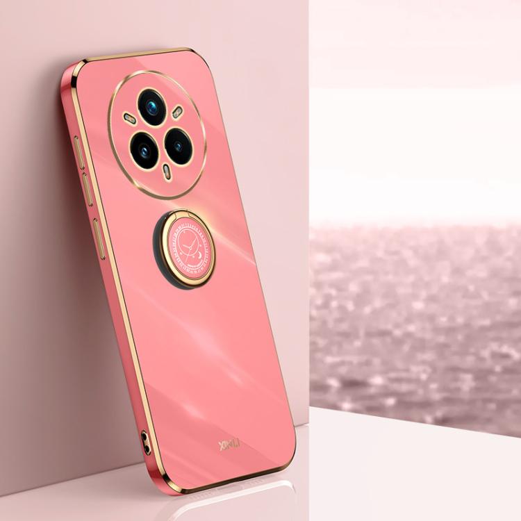 XINLI Straight Edge 6D Electroplate TPU Phone Case with Ring Holder, For Realme GT 8 Pro 5G, For Realme 15 5G Global, For Realme 14 5G Global, For Realme Neo7X, For Realme Neo7 SE, For Realme14 Pro+