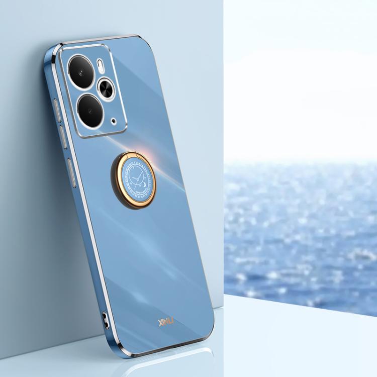 XINLI Straight Edge 6D Electroplate TPU Phone Case with Ring Holder, For Realme GT 8 Pro 5G, For Realme 15 5G Global, For Realme 14 5G Global, For Realme Neo7X, For Realme Neo7 SE, For Realme14 Pro+