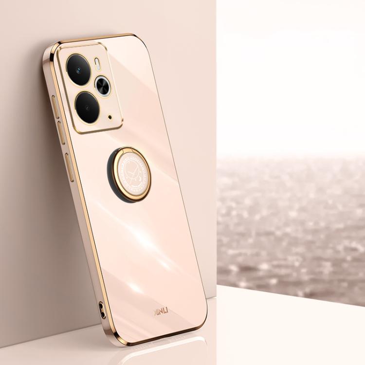 XINLI Straight Edge 6D Electroplate TPU Phone Case with Ring Holder, For Realme GT 8 Pro 5G, For Realme 15 5G Global, For Realme 14 5G Global, For Realme Neo7X, For Realme Neo7 SE, For Realme14 Pro+