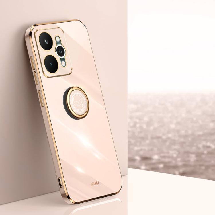 XINLI Straight Edge 6D Electroplate TPU Phone Case with Ring Holder, For Realme GT 8 Pro 5G, For Realme 15 5G Global, For Realme 14 5G Global, For Realme Neo7X, For Realme Neo7 SE, For Realme14 Pro+