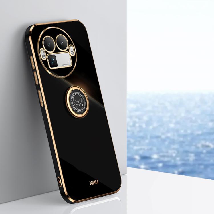 XINLI Straight Edge 6D Electroplate TPU Phone Case with Ring Holder, For Realme GT 8 Pro 5G, For Realme 15 5G Global, For Realme 14 5G Global, For Realme Neo7X, For Realme Neo7 SE, For Realme14 Pro+