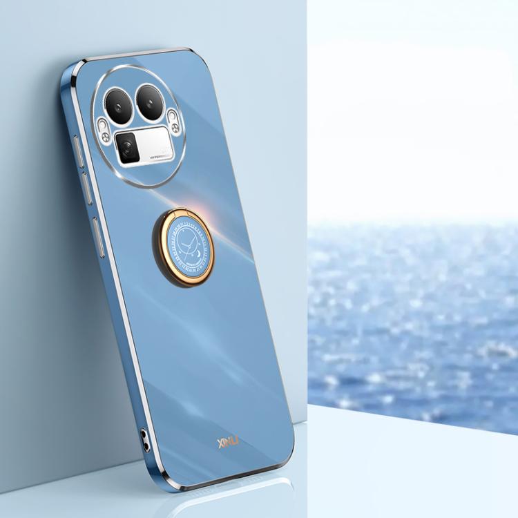 XINLI Straight Edge 6D Electroplate TPU Phone Case with Ring Holder, For Realme GT 8 Pro 5G, For Realme 15 5G Global, For Realme 14 5G Global, For Realme Neo7X, For Realme Neo7 SE, For Realme14 Pro+