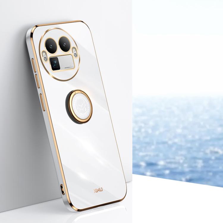 XINLI Straight Edge 6D Electroplate TPU Phone Case with Ring Holder, For Realme GT 8 Pro 5G, For Realme 15 5G Global, For Realme 14 5G Global, For Realme Neo7X, For Realme Neo7 SE, For Realme14 Pro+