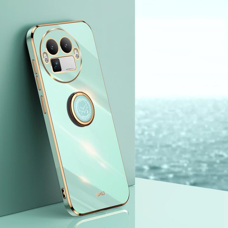 XINLI Straight Edge 6D Electroplate TPU Phone Case with Ring Holder, For Realme GT 8 Pro 5G, For Realme 15 5G Global, For Realme 14 5G Global, For Realme Neo7X, For Realme Neo7 SE, For Realme14 Pro+