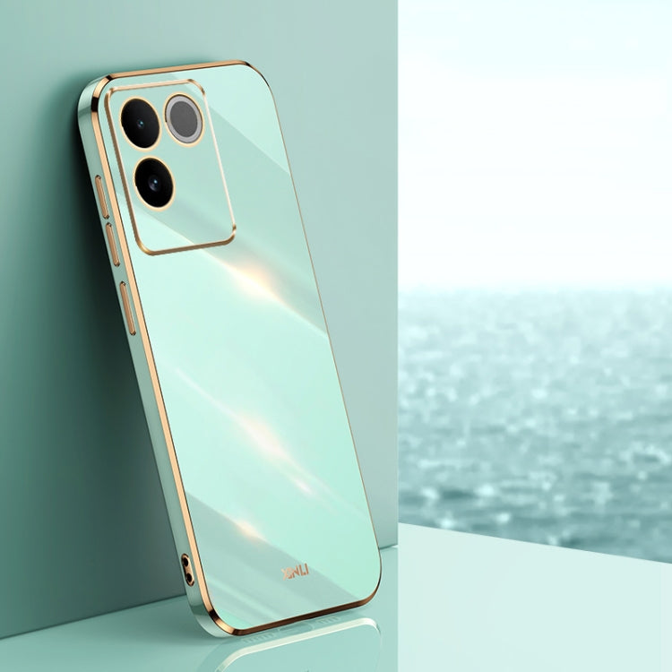 XINLI Straight Edge 6D Electroplate TPU Phone Case, For vivo Y35M+, For vivo S17, For vivo S17e, For vivo Y78+, For vivo iQOO Pro