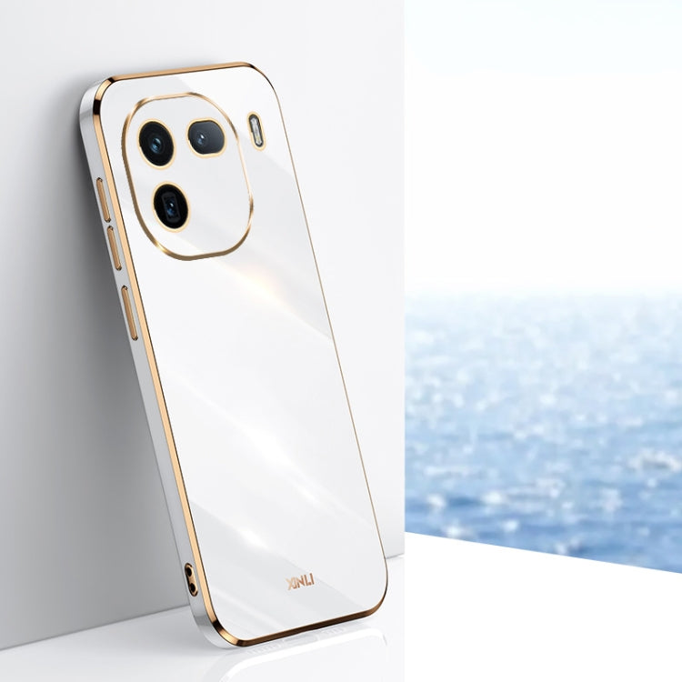 XINLI Straight Edge 6D Electroplate TPU Phone Case, For vivo S18 Pro, For vivo S18e, For vivo X100 Pro 5G, For vivo iQOO 12 Pro 5G, For vivo iQOO 12 5G, For vivo Y17S 4G