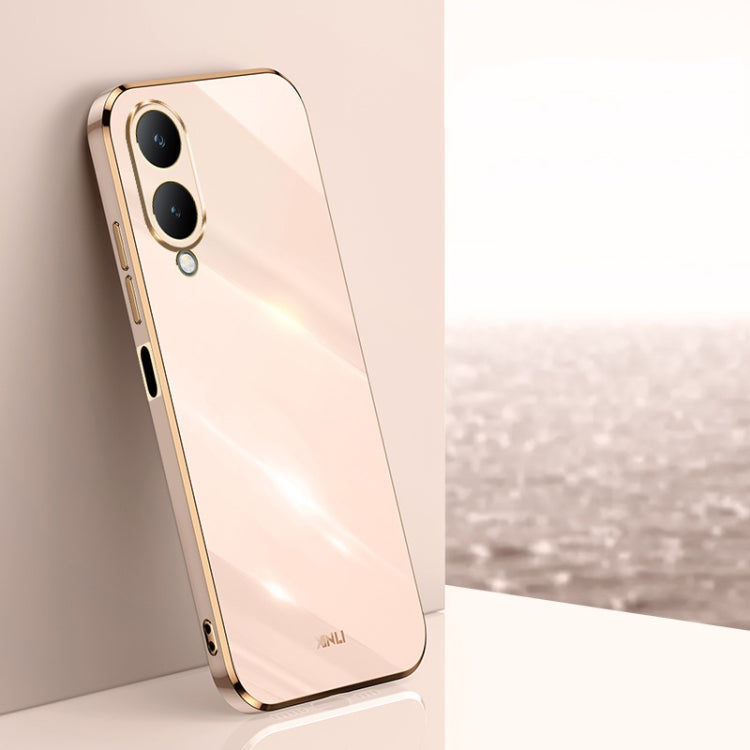 XINLI Straight Edge 6D Electroplate TPU Phone Case, For vivo S18 Pro, For vivo S18e, For vivo X100 Pro 5G, For vivo iQOO 12 Pro 5G, For vivo iQOO 12 5G, For vivo Y17S 4G