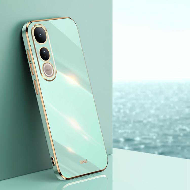 XINLI Straight Edge 6D Electroplate TPU Phone Case, For vivo S30 Pro mini 5G, For vivo S30 5G, For vivo X200 Ultra, For vivo V50 Lite, For vivo V50, For vivo Y300 Pro