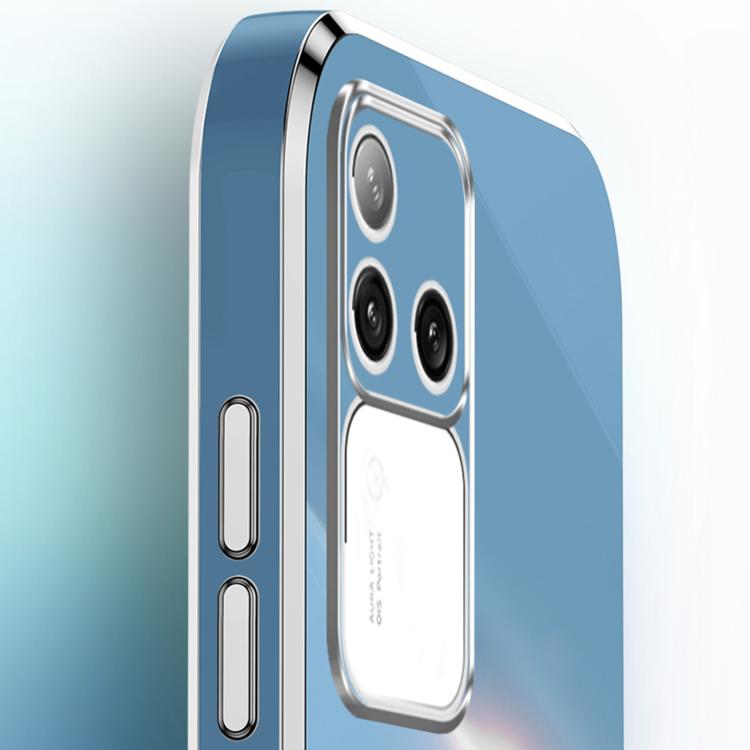 XINLI Straight Edge 6D Electroplate TPU Phone Case, For vivo S18 Pro, For vivo S18e, For vivo X100 Pro 5G, For vivo iQOO 12 Pro 5G, For vivo iQOO 12 5G, For vivo Y17S 4G