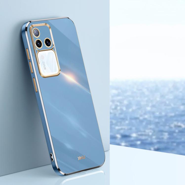 XINLI Straight Edge 6D Electroplate TPU Phone Case, For vivo S18 Pro, For vivo S18e, For vivo X100 Pro 5G, For vivo iQOO 12 Pro 5G, For vivo iQOO 12 5G, For vivo Y17S 4G