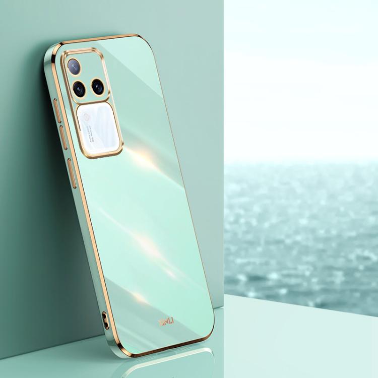 XINLI Straight Edge 6D Electroplate TPU Phone Case, For vivo S18 Pro, For vivo S18e, For vivo X100 Pro 5G, For vivo iQOO 12 Pro 5G, For vivo iQOO 12 5G, For vivo Y17S 4G