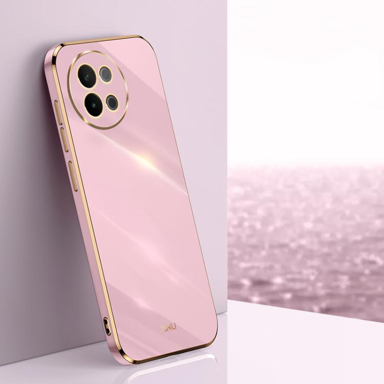 XINLI Straight Edge 6D Electroplate TPU Phone Case, For vivo S18 Pro, For vivo S18e, For vivo X100 Pro 5G, For vivo iQOO 12 Pro 5G, For vivo iQOO 12 5G, For vivo Y17S 4G