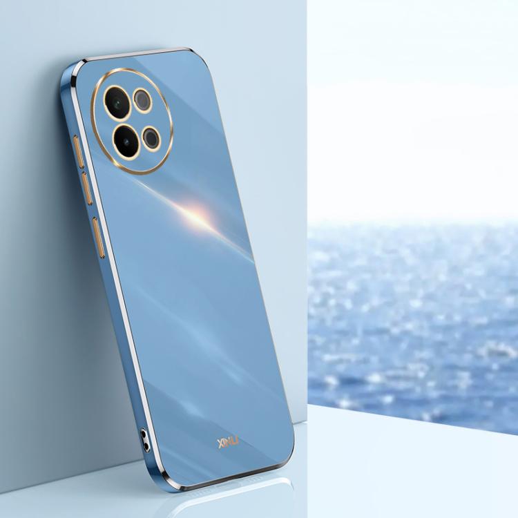 XINLI Straight Edge 6D Electroplate TPU Phone Case, For vivo S18 Pro, For vivo S18e, For vivo X100 Pro 5G, For vivo iQOO 12 Pro 5G, For vivo iQOO 12 5G, For vivo Y17S 4G