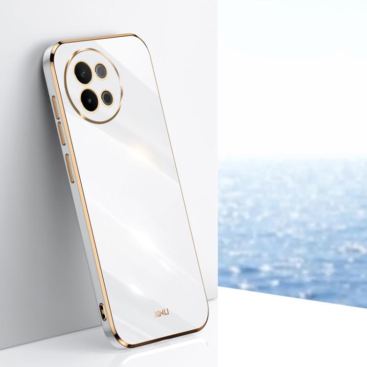 XINLI Straight Edge 6D Electroplate TPU Phone Case, For vivo S18 Pro, For vivo S18e, For vivo X100 Pro 5G, For vivo iQOO 12 Pro 5G, For vivo iQOO 12 5G, For vivo Y17S 4G