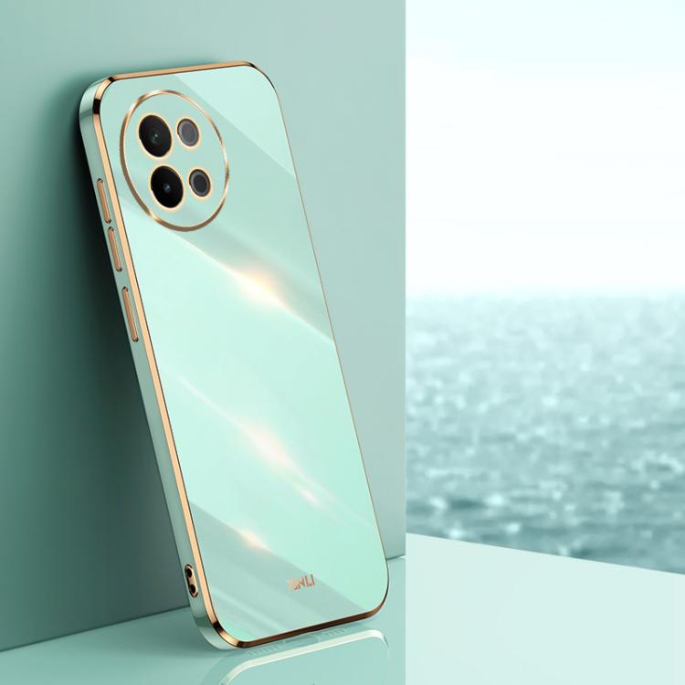 XINLI Straight Edge 6D Electroplate TPU Phone Case, For vivo S18 Pro, For vivo S18e, For vivo X100 Pro 5G, For vivo iQOO 12 Pro 5G, For vivo iQOO 12 5G, For vivo Y17S 4G