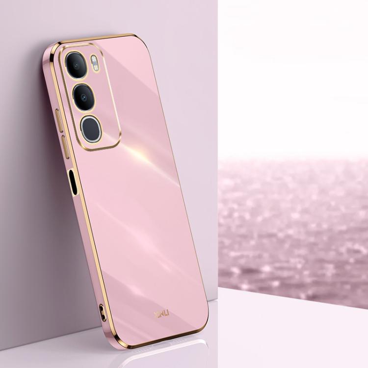 XINLI Straight Edge 6D Electroplate TPU Phone Case, For vivo X300 Pro, For vivo X300 5G, For vivo V60 Lite 5G, For vivo Y50 5G, For vivo Y500 5G, For vivo V60 5G Global