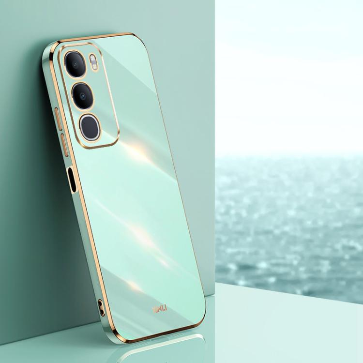 XINLI Straight Edge 6D Electroplate TPU Phone Case, For vivo X300 Pro, For vivo X300 5G, For vivo V60 Lite 5G, For vivo Y50 5G, For vivo Y500 5G, For vivo V60 5G Global