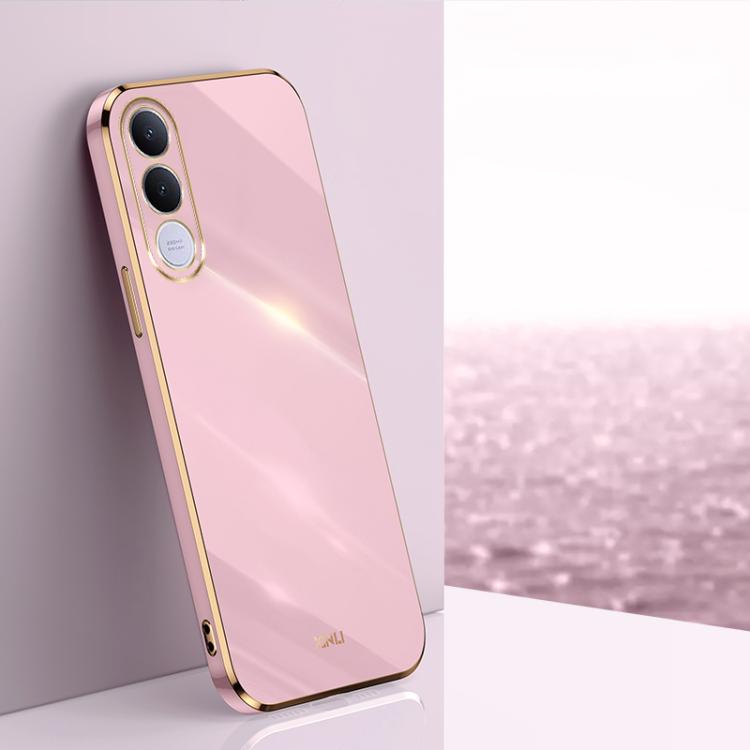 XINLI Straight Edge 6D Electroplate TPU Phone Case, For vivo Y600 Pro 5G, For vivo V70 FE 5G, For vivo X300 Ultra, For vivo X300 Pro, For vivo X300 5G, For vivo V60 Lite 5G