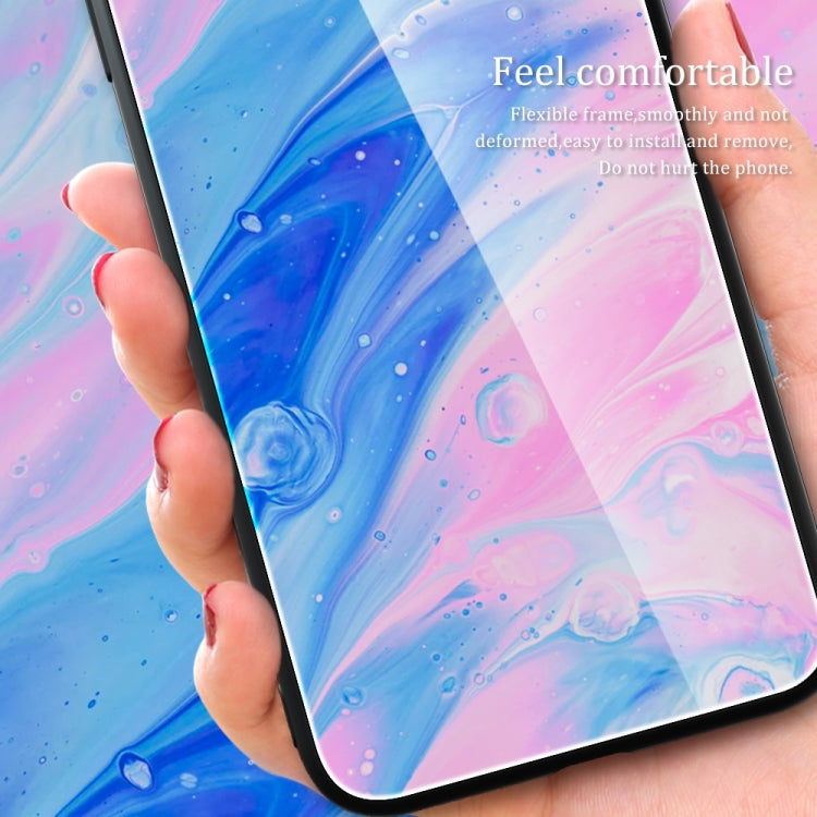 Marble Pattern Glass Protective Phone Case, For Xiaomi Redmi Note 12 4G Global, For Xiaomi Redmi Note 12 Turbo