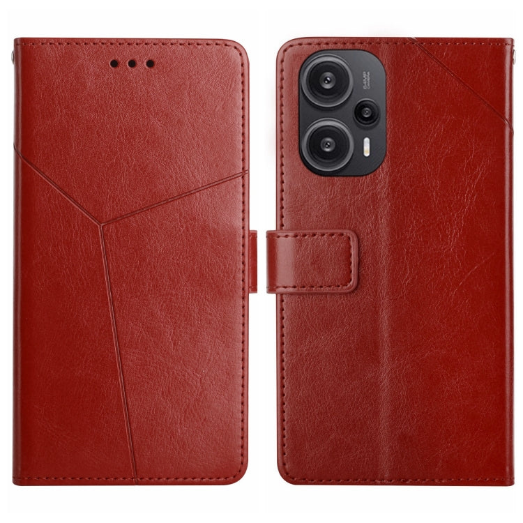 Y-shaped Pattern Flip Leather Phone Case, For Xiaomi 13T / 13T Pro, For Xiaomi Redmi 12 4G Global, For Xiaomi Poco F5, For Xiaomi Poco F5 Pro, For Xiaomi Redmi Note 12S