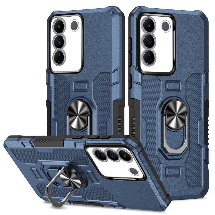 Ring Holder Armor Hybrid Phone Case, For vivo V27e, For vivo Y02, For vivo V27