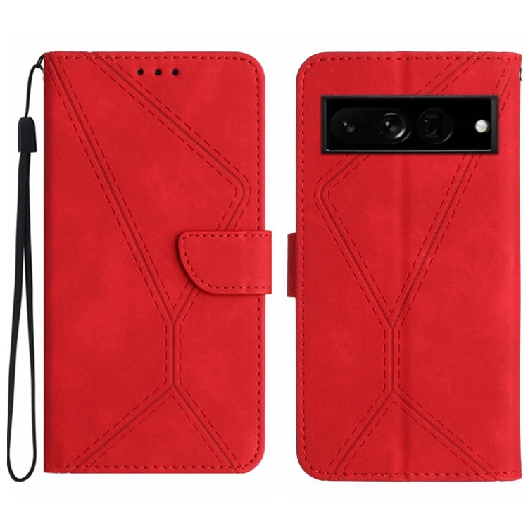 Stitching Embossed Leather Phone Case, For Google Pixel 7, For Google Pixel 7 Pro, For Google Pixel 7a, For Google Pixel 6, For Google Pixel 6 Pro, For Google Pixel 6a