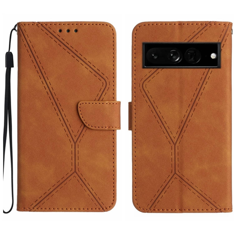 Stitching Embossed Leather Phone Case, For Google Pixel 7, For Google Pixel 7 Pro, For Google Pixel 7a, For Google Pixel 6, For Google Pixel 6 Pro, For Google Pixel 6a