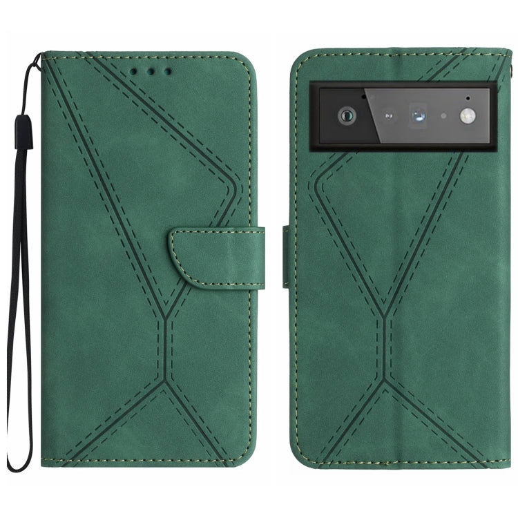 Stitching Embossed Leather Phone Case, For Google Pixel 7, For Google Pixel 7 Pro, For Google Pixel 7a, For Google Pixel 6, For Google Pixel 6 Pro, For Google Pixel 6a