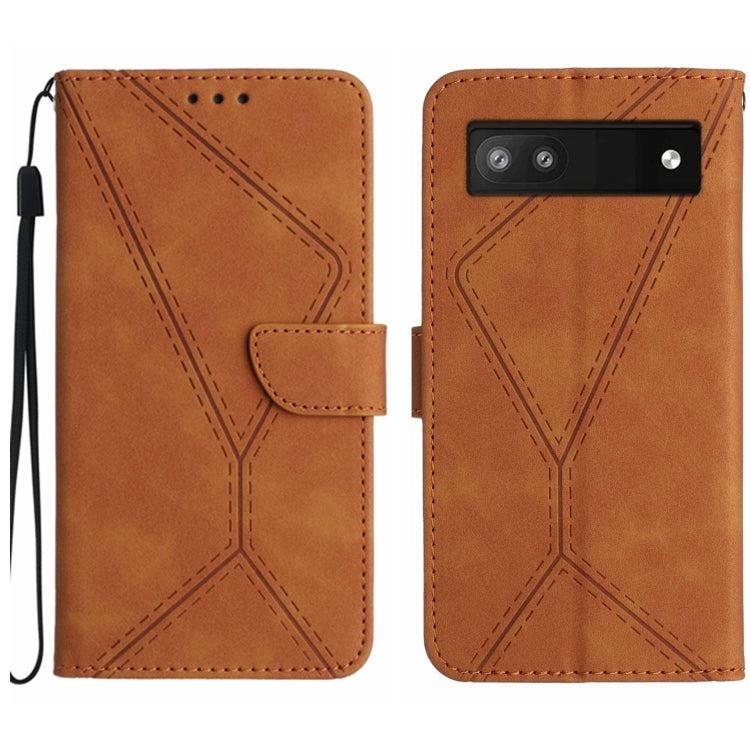 Stitching Embossed Leather Phone Case, For Google Pixel 7, For Google Pixel 7 Pro, For Google Pixel 7a, For Google Pixel 6, For Google Pixel 6 Pro, For Google Pixel 6a