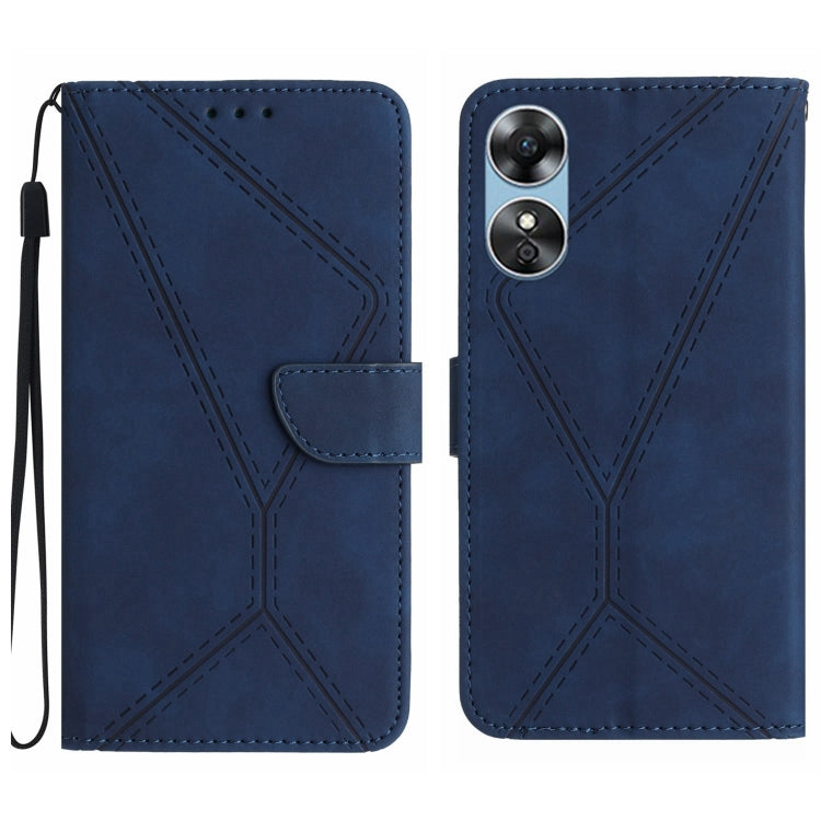 Stitching Embossed Leather Phone Case, For OPPO A17 / A17K, For OPPO A54 4G / A16, For OPPO A54 5G / A74 5G, For OPPO A55s JP, For OPPO A57 4G / A77 4G, For OPPO A78 5G, For OPPO Reno7 A JP, For OPPO Reno8 4G / Reno7 4G