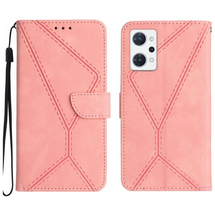 Stitching Embossed Leather Phone Case, For OPPO A17 / A17K, For OPPO A54 4G / A16, For OPPO A54 5G / A74 5G, For OPPO A55s JP, For OPPO A57 4G / A77 4G, For OPPO A78 5G, For OPPO Reno7 A JP, For OPPO Reno8 4G / Reno7 4G