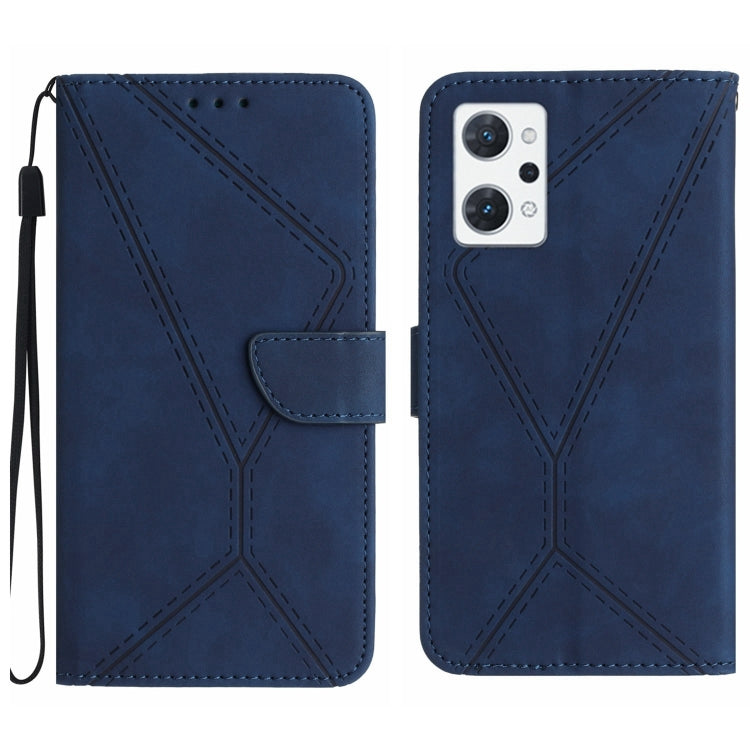 Stitching Embossed Leather Phone Case, For OPPO A17 / A17K, For OPPO A54 4G / A16, For OPPO A54 5G / A74 5G, For OPPO A55s JP, For OPPO A57 4G / A77 4G, For OPPO A78 5G, For OPPO Reno7 A JP, For OPPO Reno8 4G / Reno7 4G