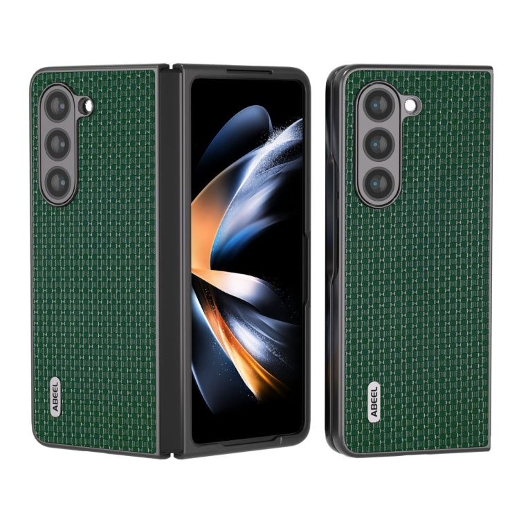 ABEEL Genuine Leather Luxury Series Phone Case, For Samsung Galaxy Z Flip5, For Samsung Galaxy Z Fold5