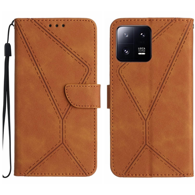 Stitching Embossed Leather Phone Case, For Xiaomi 13 Lite, For Xiaomi 13 Pro, For Xiaomi 13, For Xiaomi 12T / 12T Pro, For Xiaomi POCO M5 / M4 5G, For Xiaomi POCO M5S, For Xiaomi POCO X4 GT, For Xiaomi POCO C40