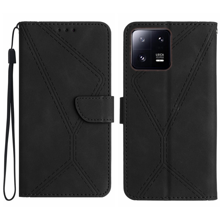 Stitching Embossed Leather Phone Case, For Xiaomi 13 Lite, For Xiaomi 13 Pro, For Xiaomi 13, For Xiaomi 12T / 12T Pro, For Xiaomi POCO M5 / M4 5G, For Xiaomi POCO M5S, For Xiaomi POCO X4 GT, For Xiaomi POCO C40