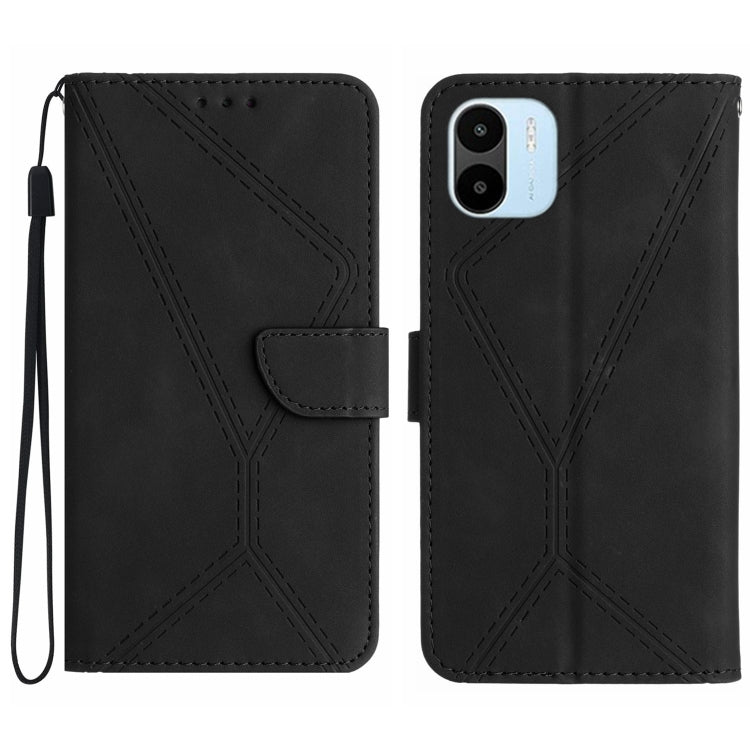 Stitching Embossed Leather Phone Case, For Xiaomi Redmi 12 5G, For Xiaomi 13T / 13T Pro, For Xiaomi Redmi 12 4G Global, For Xiaomi POCO F5 5G, For Xiaomi POCO F5 Pro 5G, For Xiaomi Redmi Note 12S, For Xiaomi Redmi A1+ / A2+, For Redmi Note 12 Pro 4G