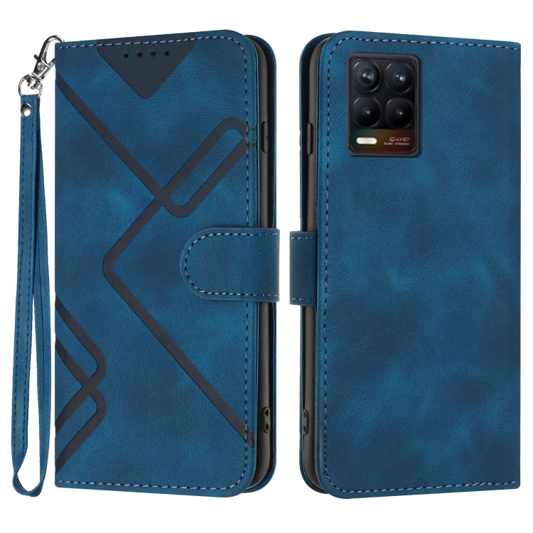 Line Pattern Skin Feel Leather Phone Case, For Realme 9 Pro+, For Realme C20 / C11 2021 / C21, For Realme Narzo 30A/C25/C25s, For Realme 8 4G / 8 Pro, For Realme GT 5G / GT Neo, For Realme C15/C12/Narzo 20/7i Global, For Realme 7 / Narzo 20 Pro        ...