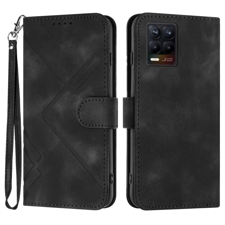 Line Pattern Skin Feel Leather Phone Case, For Realme 9 Pro+, For Realme C20 / C11 2021 / C21, For Realme Narzo 30A/C25/C25s, For Realme 8 4G / 8 Pro, For Realme GT 5G / GT Neo, For Realme C15/C12/Narzo 20/7i Global, For Realme 7 / Narzo 20 Pro        ...