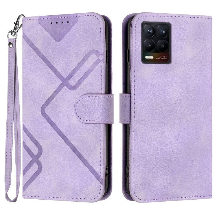 Line Pattern Skin Feel Leather Phone Case, For Realme 9 Pro+, For Realme C20 / C11 2021 / C21, For Realme Narzo 30A/C25/C25s, For Realme 8 4G / 8 Pro, For Realme GT 5G / GT Neo, For Realme C15/C12/Narzo 20/7i Global, For Realme 7 / Narzo 20 Pro        ...